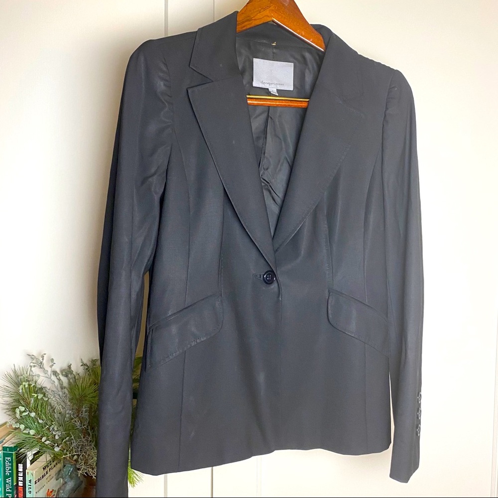 Nordstrom Blazer Wool Gabardine Single Button 8